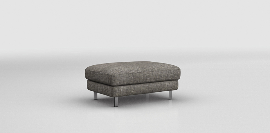 Alfonsine - pouf with compartment leg col. charcoal grey